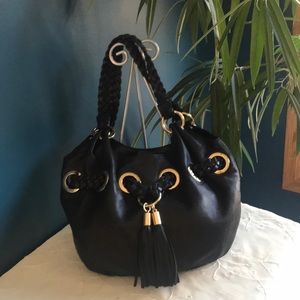 Michael Kors shoulder tote w/braided handles